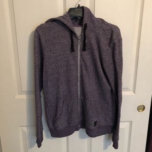 DC purple zip hoodie